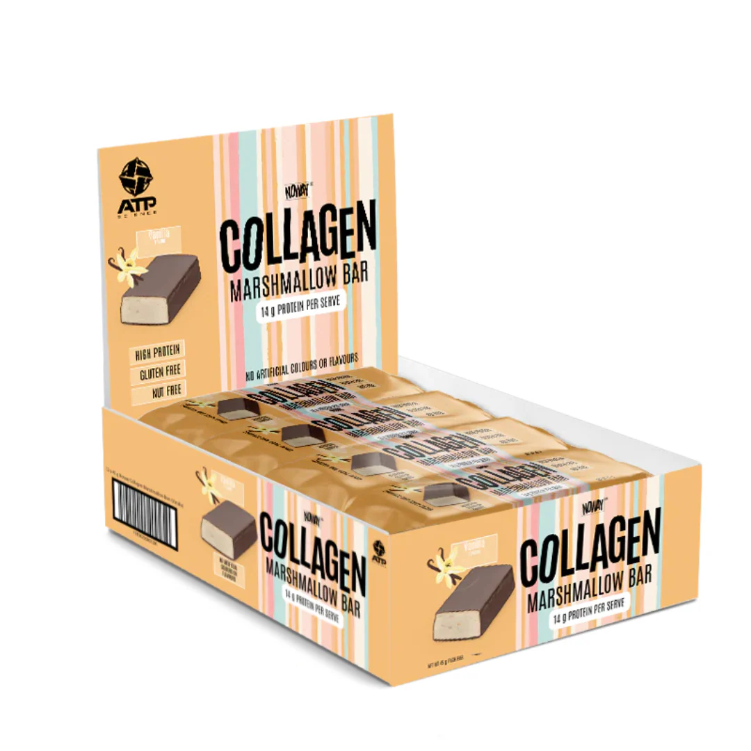 ATP Science Noway Collagen Protein Marshmallow Bar 45g Vanilla - 12 Pack - Image 3