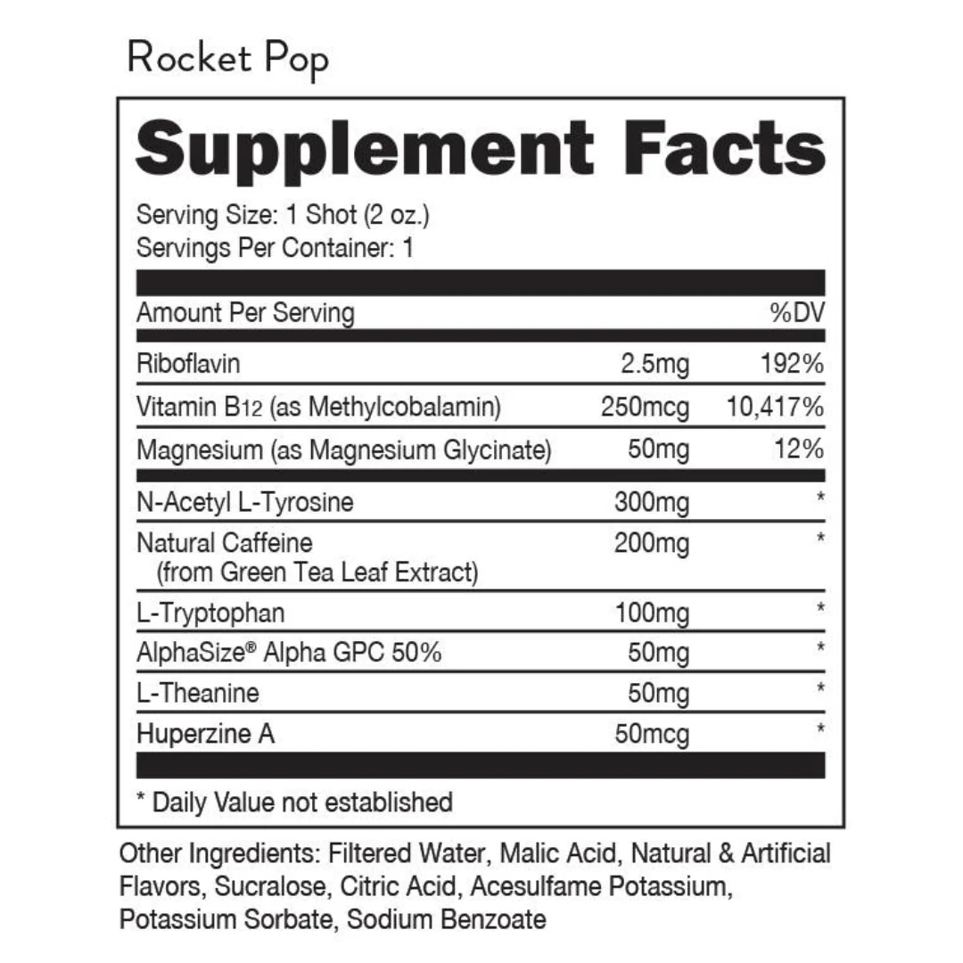 BUCKED UP Buck Shot 59ml Rocket Pop - 12 Pack - Image 3