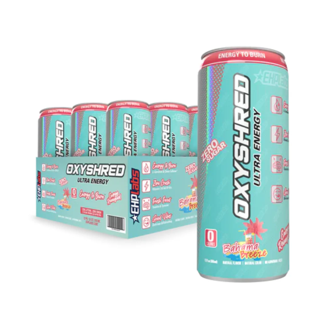 EHP Labs Oxyshred Ultra Energy RTD 355ml Bahama Breeze - 12 Pack - Image 2