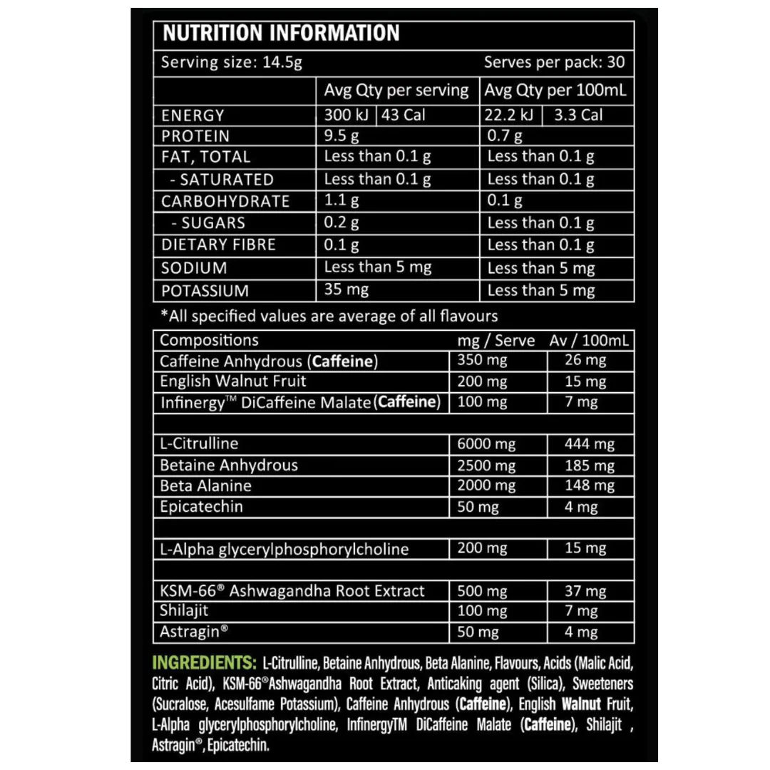 Kamikaze Pre Workout Sachet 14.5g Guava - 10 Pack - Image 2