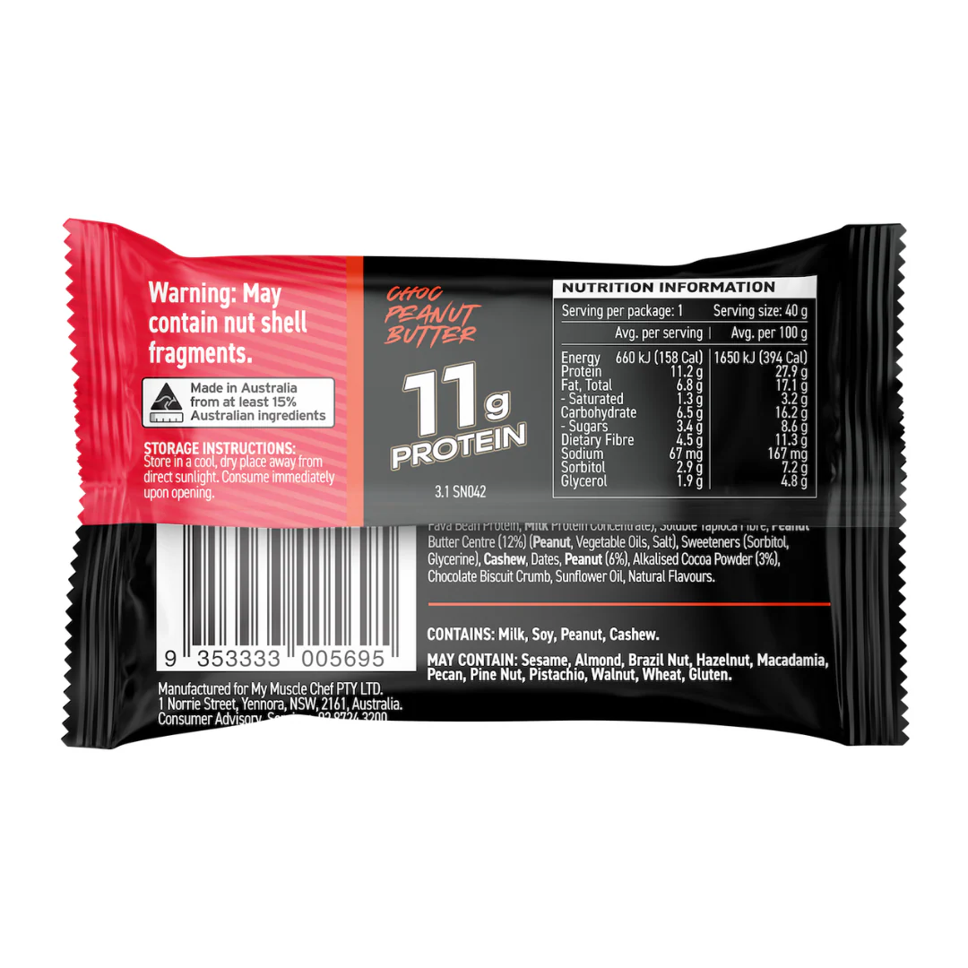 My Muscle Chef Protein Ball 40g Choc Peanut Butter - 12 Pack - Image 2
