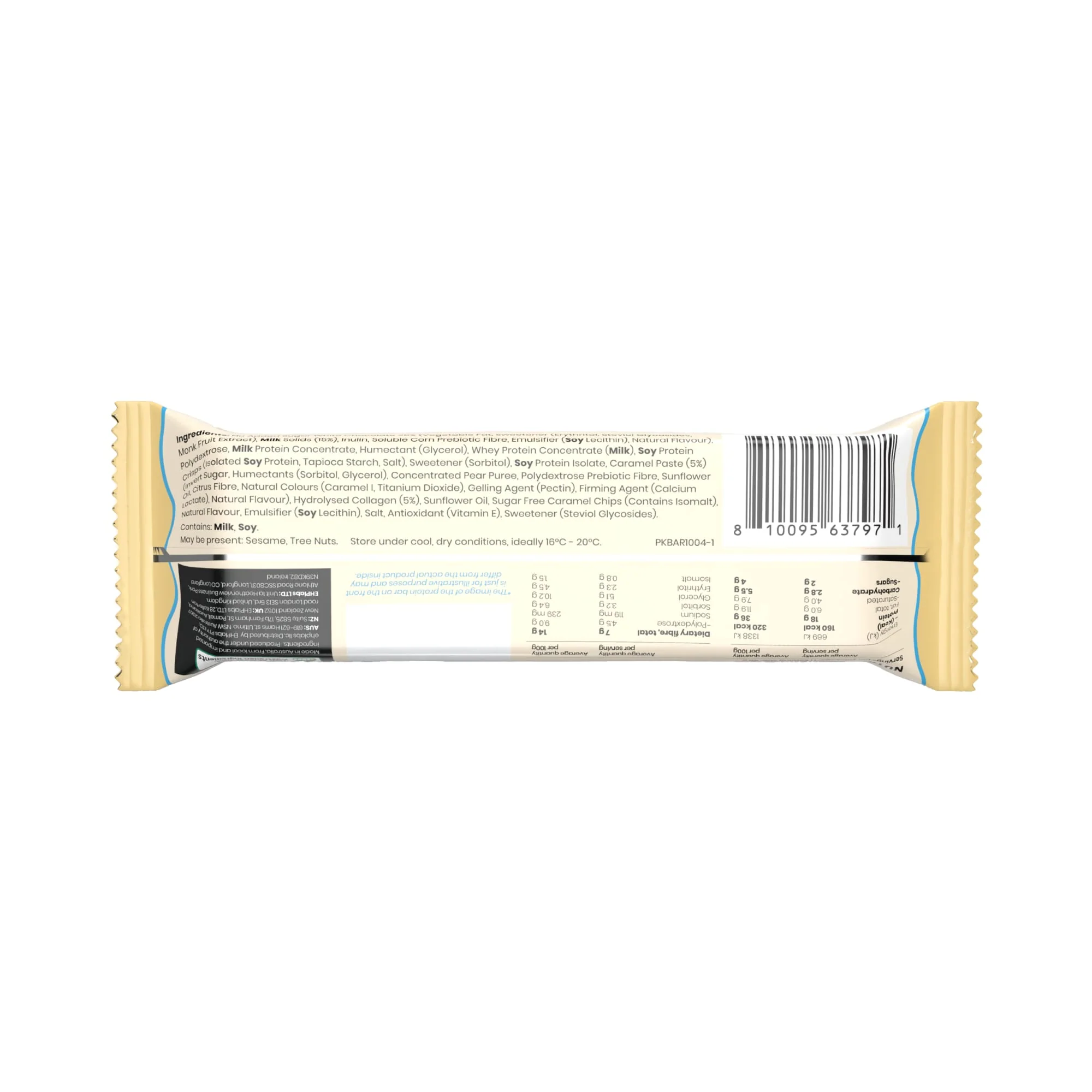 Oxyshred Lean Protein Bar 50g White Choc Caramel - 12Pack - Image 2