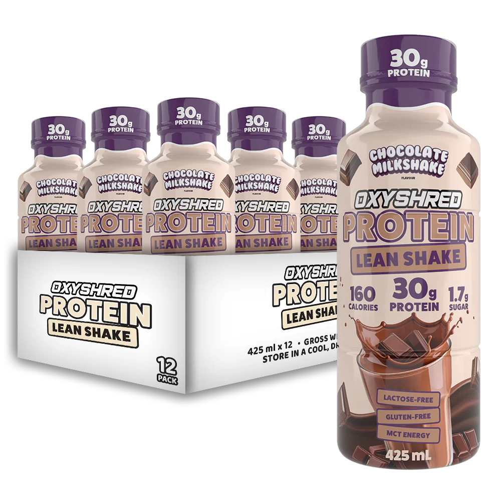 Oxyshred Protein Lean Shake RTD 425ml Chocolate Milkshake - 12 Pack - Image 2