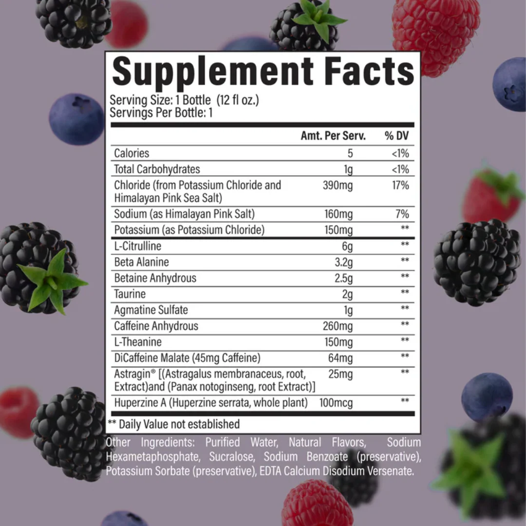 CBUM Thavage Pre Workout RTD 355ml Berry Blast - 12 Pack - Image 3
