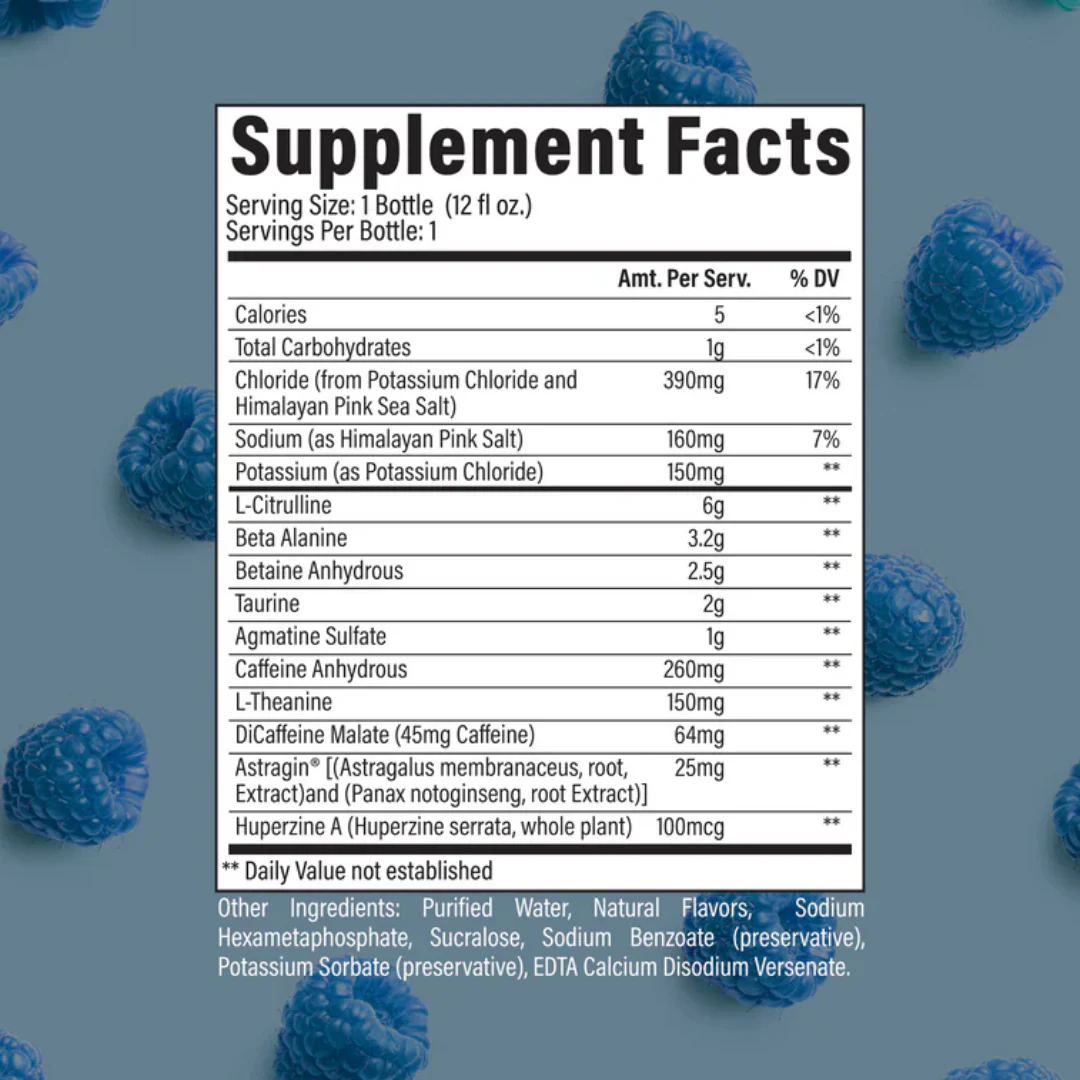 CBUM Thavage Pre Workout RTD 355ml Blue Raspberry - 12 Pack - Image 3